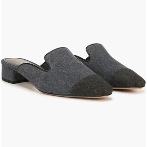 Veronica Beard blue indigo mules NEW